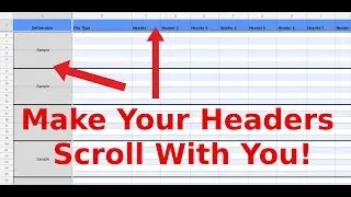 How to Freeze Rows and Columns in Google Sheets - Fix headers on your screen