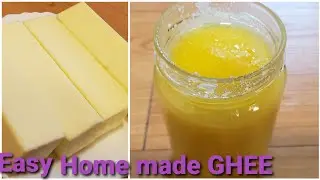 Homemade Ghee From Butter Recipe||How to make Ghee (Clarified Butter)||Traditional Homemade Ghee||