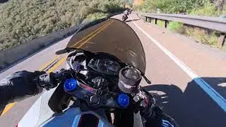 Running a train 🚂  Ortega Hwy Cbr600rr 