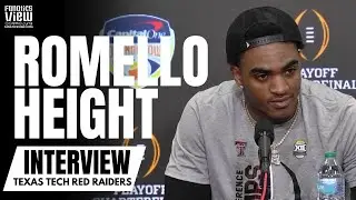 Romello Height omawia mecz Texas Tech Red Raiders CFP z Oregonem i sezon Texas Tech