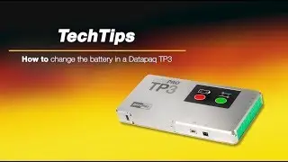 Datapaq: Как заменить батарею в Datapaq TP3