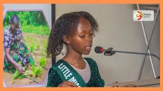Twelve-year-old Kenyan Alana Chelang&rsquo;at speaks on climate action advocacy