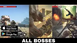Zombie Harbor: Offline FPS - All Bosses Fight (No Commentary) iOS, Android