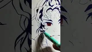 yoriich's penart✨⚡#youtube#shorts#yoriichi#animeart#anime#viral#video#drawing#art#like#views#fyp#fy