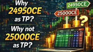 Why 24950CE as TP ? Why not 25000CE as TP ? | TradePlan #optionstrading #trading #sharemarket 