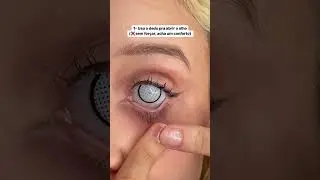 COMO tirar LENTES de contato #cosplay #tutorial