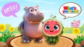 Let&rsquo;s Say Hello! | What&rsquo;s Your Name? | Learn English Names with Cute Animals for Kids