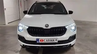 Skoda KAMIQ 2024 Monte Carlo - LED lights review (Night test drive)