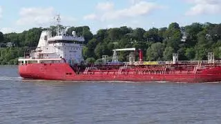 Shipspotting 'AZRA-S' tanker in Hamburg/Germany