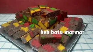 kek batu marmar//cara dan tutorial
