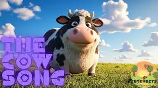 Animal Sounds for Kids: The Cow Song | Learn Farm Animals & Moo Sounds | Cute Facts