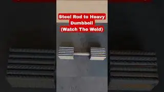 20KG Pro-Welded Dumbbell Build!  Steel Rod to Heavy Weight (PERFECT WELD Showcase) DIY Gym Equipment