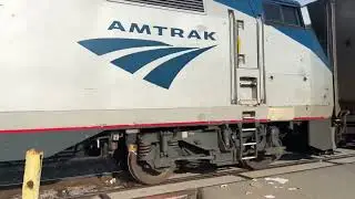 Amtrak Coast Starlight Train #11 on Edes Ave On The Coast Subdivision in Oakland California