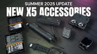 NEW Insta360 X5 Accessories - GPS Preview Remote with Microphone, ND Filters and More