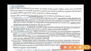 CLASS XII- GDP and welfare