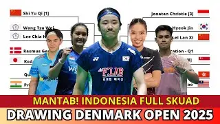 DENMARK OPEN 2025 DRAWING RESULTS #denmarkopen2025