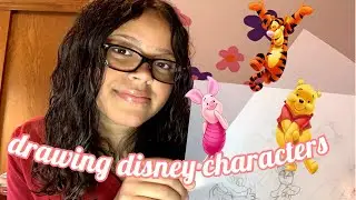 attempting to draw disney characters ! | alexis ren&eacute;e