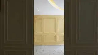 Minimalist gypsum ceiling and modern tv show casing