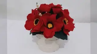Cara Membuat Bunga dari Kain Flanel | Flannel Flower Tutorial | DIY