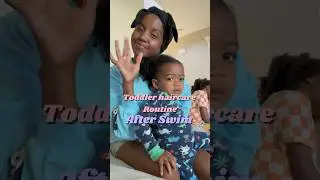 Curly toddler haircare routine after swim! #toddlerhairstyle #braids #kidshairstyle