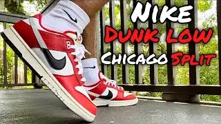 NIKE DUNK LOW CHICAGO SPLIT On Feet/Review