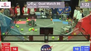 VEX Worlds 2016 - VRC High School - Engineering - Qual 86 (4815A 5776Z) 161 vs 89 (6740B 5327C)