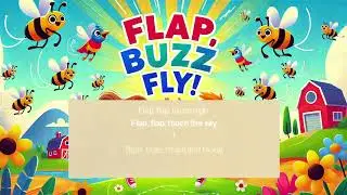 Fly Like a Bird, Buzz Like a Bee! 🐝🕊️🎶 #KidsSongs #NurseryRhymes #FlyAndBuzz | Fun Action Song