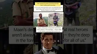Man spends 33 years guarding Kerala's Silent Valley, gets honoured #youtubeshorts #inspiration