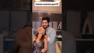 Omkara surprises gauri😲🥰#shrenuparikh #shorts #bachelorparty