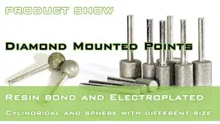 Diamond Mounted Points Series of Electroplated Resin Bond Cylindrical and Sphere | Forturetools