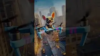 Petit Pout Flying Dream! 🐶🚁 He Gets a Drone for the Coolest Aerial Adventure Ever! ✈️💨 #Shorts #