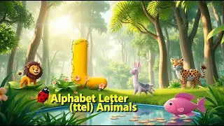 Alphabet Letter L Animals 🦁🐆 | Fun ABC Nursery Rhyme for Kids | Learn Animal Names Starting with L