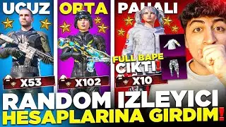 10 DESTANSI HESAPTAN FULL BAPE &Ccedil;IKTI❗ 😲 UCUZ ORTA PAHALI İZLEYİCİ HESAPLARI❗ PUBG Mobile
