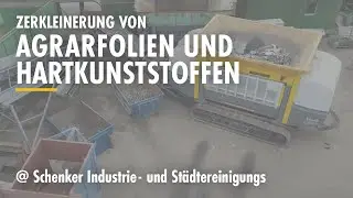 Zerkleinerung von Hartkunststoffen und Agrarfolien - mit dem UNTHA RC Schneidwerk