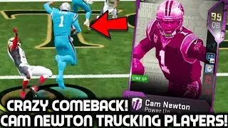 CAM NEWTON TRUCKING PLAYERS & BREAKING ANKLES! MY BEST COMEBACK! Madden 19 Ultimate Team