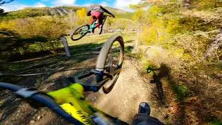 POV - GNARLY DOWNHILL SESSION AT EVO BIKE PARK !!! 😍🔥 (Jumps & Crash) // Passion Production