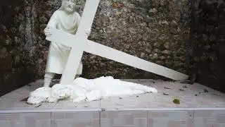 Изкачване до Monte Cueva Shrine, храмът в пещерата, Филипините