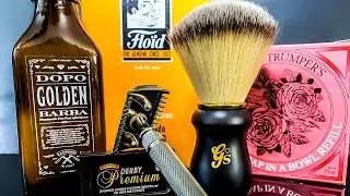 💈НОВЫЙ Франкенштейн. Golden Shave, мыло GEO Trumper's Rose Floid / Бритьё с #BrooklynProduction 🔥🔥🔥👍