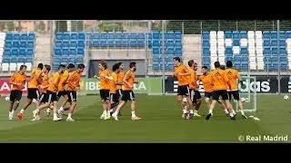 La plantilla empez&oacute; a preparar la final de la Champions