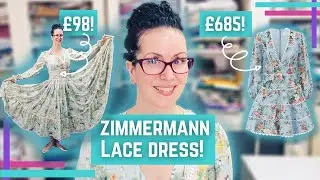 Zimmermann Inspired Parrotdise Dress :: Fixing A Gaping Neckline :: Adding All The Lace Trim!