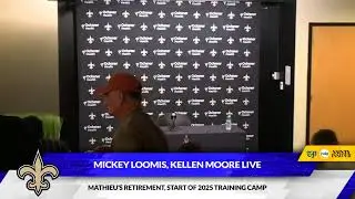LIVE: Mickey Loomis and Kellen Moore speak after Tyrann Mathieu's retirement
