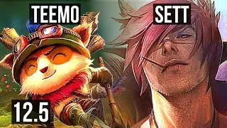 TEEMO vs SETT (TOP) | Rank 1 Teemo, 2.8M mastery, 500+ games, 6/2/4 | BR Challenger | 12.5