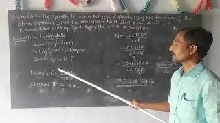 How to find out the spindle speed