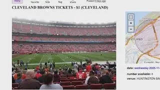 Mike Polk Jr. finds $1 Cleveland Browns tickets on Craigslist