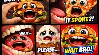 Food Started Talking Before I Ate It 😱 AI Viral Video