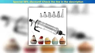 Must Buy Dessert Decorating Syringe Set, Stainless Steels Icing Piping Kit, Cake Cupcake Decorating
