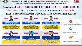 Recent Trends on Renewable enery, Smart grid and Electric Vehicle Technology