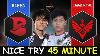 NICE TRY 45 MINUTE - Bleed vs the immortal RES Regional SEA Dota 2