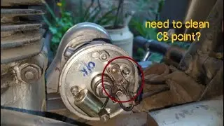 Contact Breaker point cleaning/ old model Bullet/ DIY/maintenance