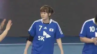 2014 평가전 노르웨이전 첫경기 김온아선수 주요장면